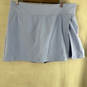 Womens Size XL Large Blue Active Sporty Tennis Golf Skort Skirt STRETCH